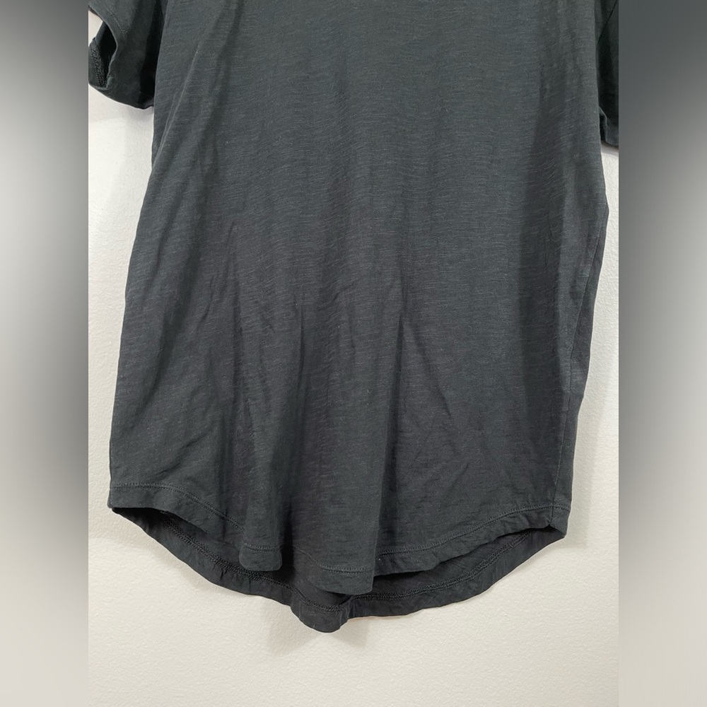 Madewell Black Plain Cotton Women's  T-Shirt Career Summer Size M - Picture 4 of 10